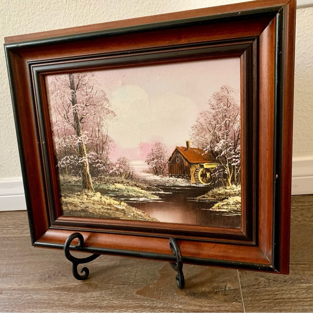 Vintage 1983 Oil Painting Landscape 11.5/13.5 Inch